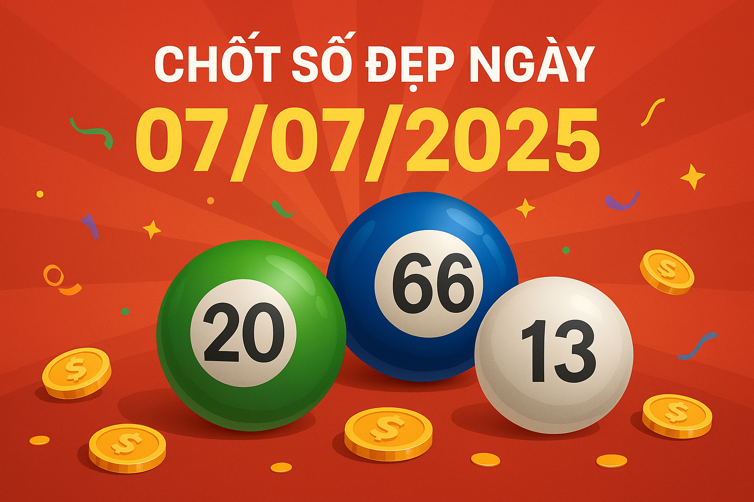 Chốt số đẹp ngày 07-07-2025